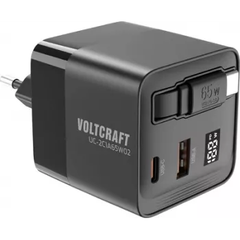 Voltcraft UC-2C1A65W02 ładowarka USB prąd wyjściowy maks. 3 A USB-C USB-A liczba wyjść 3 (VC-16619015)
