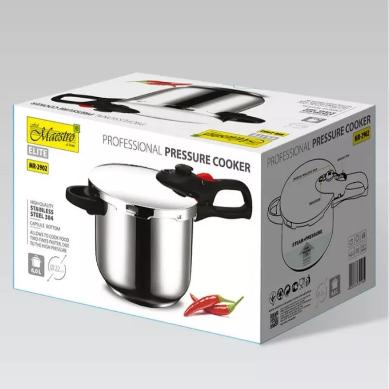 Szybkowar Maestro MR-2902, 6 L, srebrny