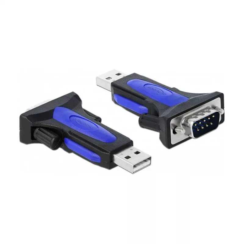Kabel szeregowy DeLOCK 66280 USB typu A D-sub 9 pin 0,8 m czarny