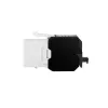 LogiLink NK4066 Moduł Keystone Płaski Czarny Biały RJ-45