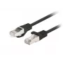 LANBERG Cat6 RJ-45 Patch kabel PCF6-20CC-0200-BK, 2 m, F/UTP, CCA, 250 MHz, 10 Gbit/s, czarny