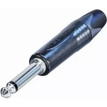 Złącze mono 6,35 mm Neutrik NP2X-BAG-CON — 1/4 inch TS, czarne, obudowa metalowa