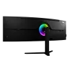 49-calowy zakrzywiony monitor LED Arozzi Nova — 5120 x 1440 Dual QHD, panel VA, 4 ms, koncentrator USB, VESA