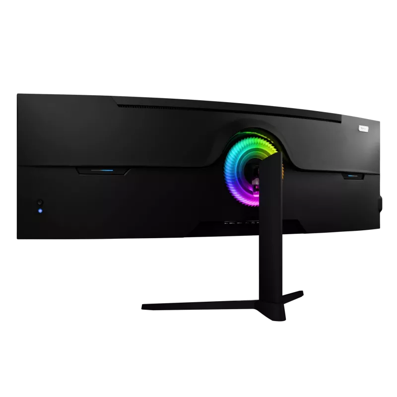 49-calowy zakrzywiony monitor LED Arozzi Nova — 5120 x 1440 Dual QHD, panel VA, 4 ms, koncentrator USB, VESA