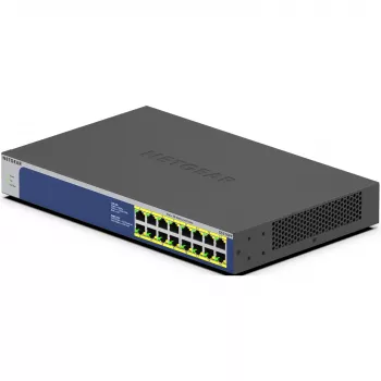 NETGEAR GS516PP Niezarządzalny Gigabit Ethernet (10/100/1000) Power over Ethernet (PoE) Niebieski, Szary