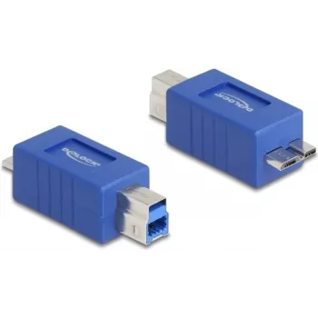 DeLOCK 67215 przejściówka kablowa USB Type-B na USB Micro-B niebieska