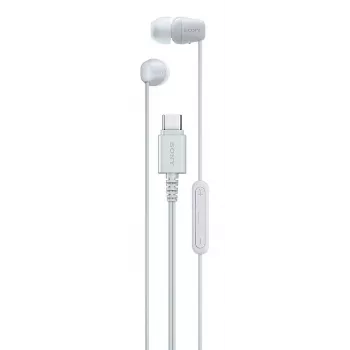 Sony IER-EX15C Zestaw słuchawkowy Przewodowy Douszny Rozmowy/Muzyka USB Typu-C Biały