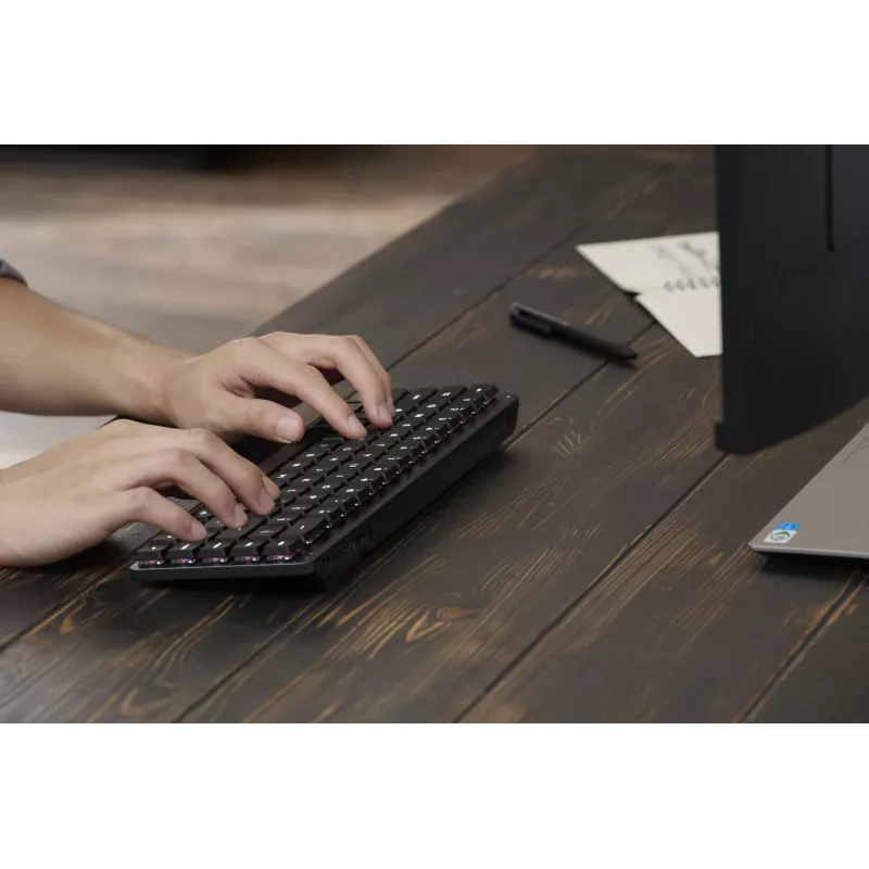 Klawiatura ASUS ProArt KD300 65% mechaniczna RGB, USB + bezprzewodowa RF + Bluetooth, czarna
