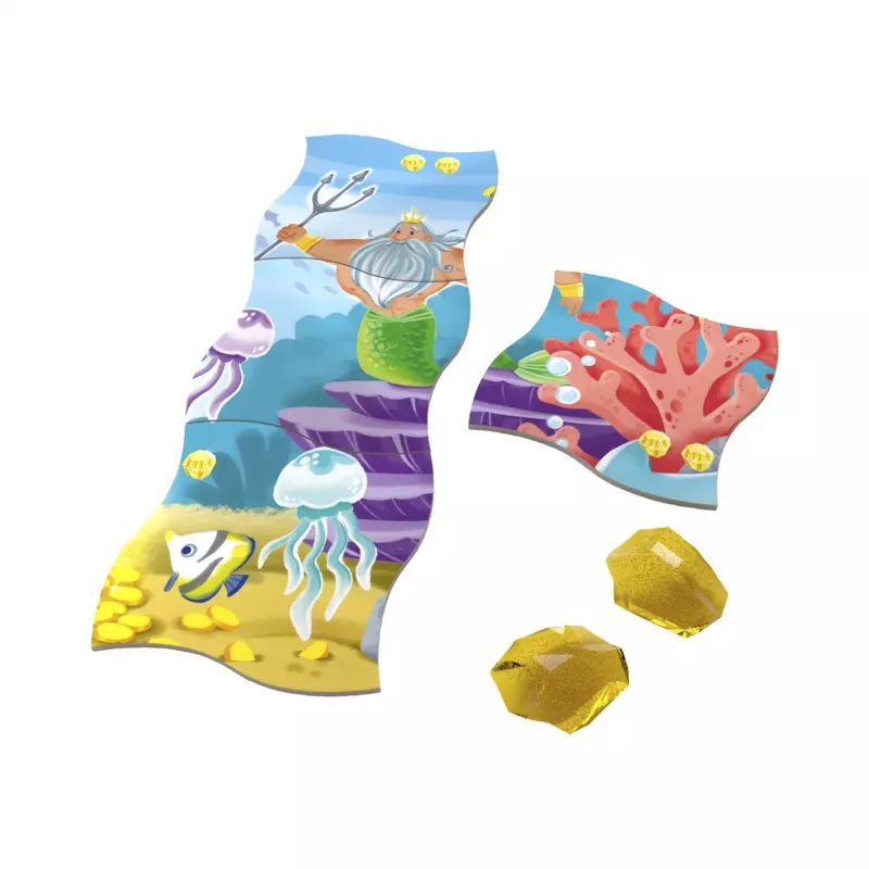 Gra spotyka Puzzle – Poszukiwanie skarbów w oceanie, gra planszowa