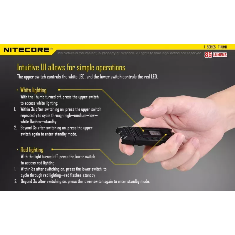 Latarka T Series 85 LUMENÓW/KCIUK Nitecore