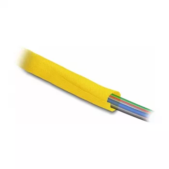 DeLOCK Woven Sleeve samozamykający się, odporny na ciepło 5 m x 25 mm żółty