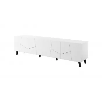 szafka RTV ETNA 200x42x52 biały matowy