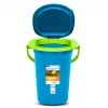 GreenBlue GB320BL Przenośna toaleta turystyczna z wiadrem, siedziskiem, uchwytem i pokrywą — wytrzymała, stabilna, 19 l