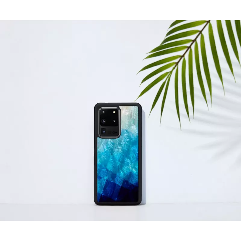 Etui ochronne na telefon iKins do Samsung Galaxy S20 Ultra, niebieskie jezioro/czarne