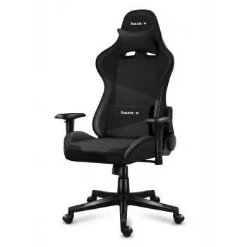 Fotel gamingowy huzaro Force 6.2 Carbon — ergonomiczny fotel gamingowy, regulowana wysokość 44–53,5 cm, maks. obciążenie 130 kg, siedzisko siatkowe, wyściełane oparcie