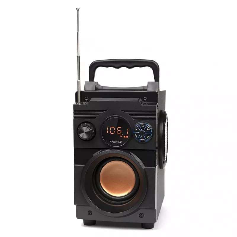 Głośnik Bluetooth 5.1 Squeak Bassblaster, Radio FM, Odtwarzacz MP3 SQ1001