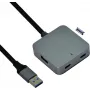 Koncentrator USB VALUE 12.99.1124 USB 3.2 Gen 1 Type-A Czarny 5m