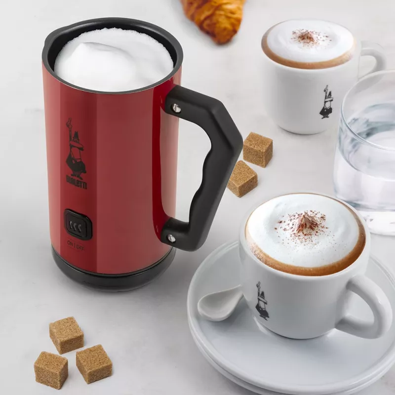 Bialetti MKF02 Automatyczny spieniacz/podgrzewacz do mleka Czerwony