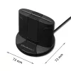 Czytnik kart inteligentnych Qoltec 50632 USB 2.0 Czarny Kabel 1m