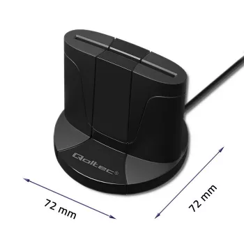 Czytnik kart inteligentnych Qoltec 50632 USB 2.0 Czarny Kabel 1m