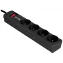 Listwa przeciwprzepięciowa EATON Power Strip 4 FR — 4 gniazda typu E, kabel 1 m, 10 A, 2500 W, wskaźniki LED