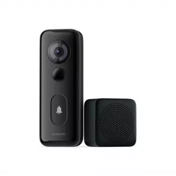 Wall-mounted Xiaomi 3S Czarny IP65 2-way Audio Wired & Wireless Wi‑Fi 2.4 GHz bateria/DC 5V