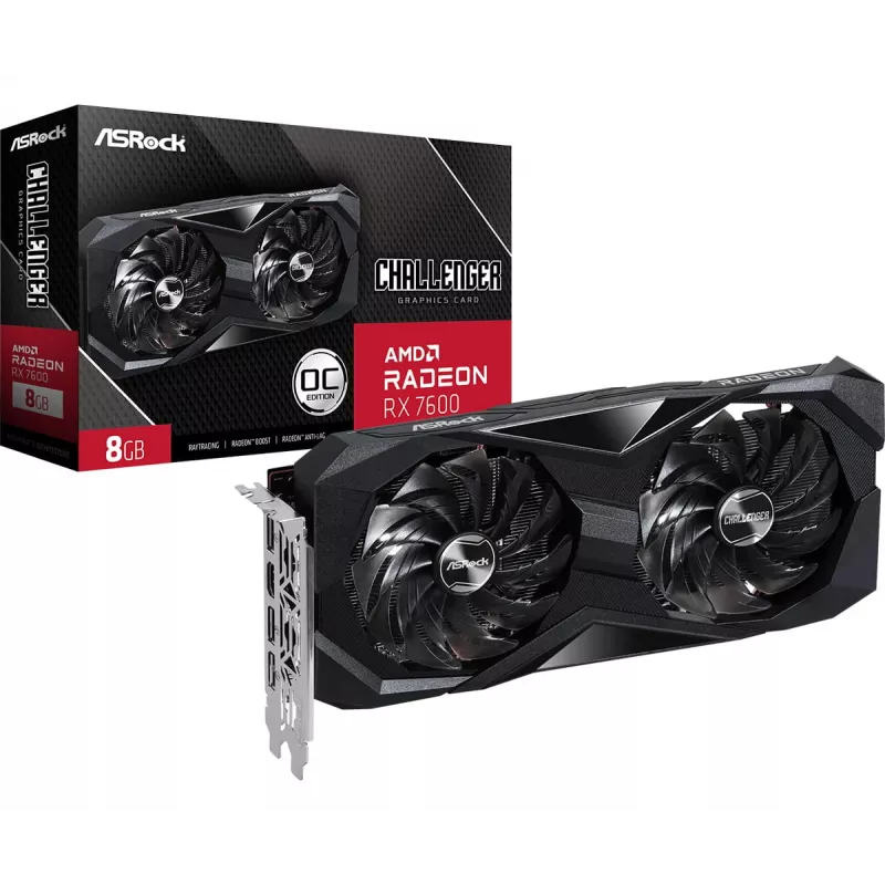 Karta graficzna ASRock Radeon RX 7600 Challenger 8GB GDDR6