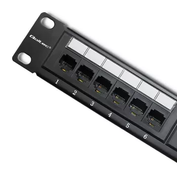 Panel krosowy RACK 24 porty, kat.6 UTP