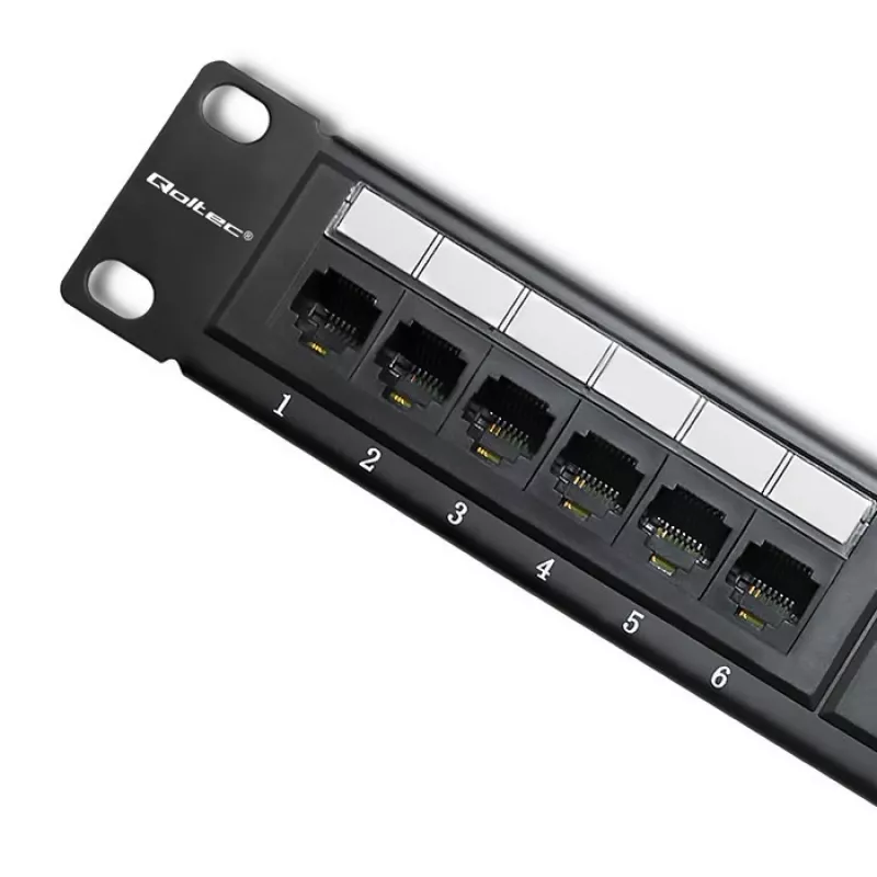 Panel krosowy RACK 24 porty, kat.6 UTP