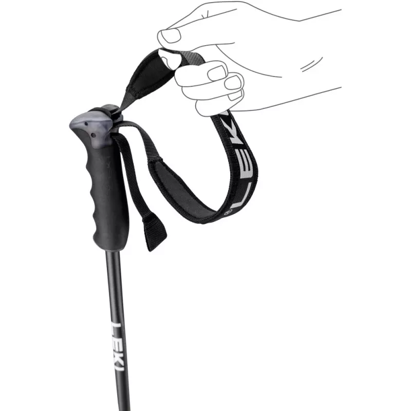 Kijek narciarski LEKI Neolite AIRFOIL 135 cm Aluminium Antracyt