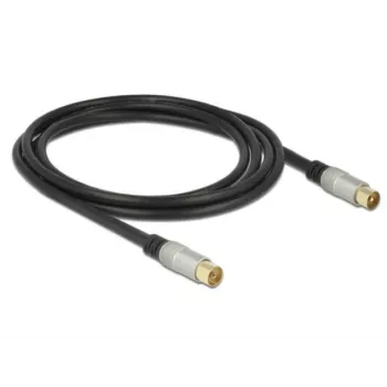 Kabel koncentryczny RG-6/U DeLOCK 88946 2m IEC Czarny