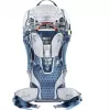 Plecak do noszenia dziecka DEUTER Kid Comfort Active — niebieski, poliamid, do 22 kg, daszek przeciwsłoneczny, podnóżek, VariQuick, Lite Air