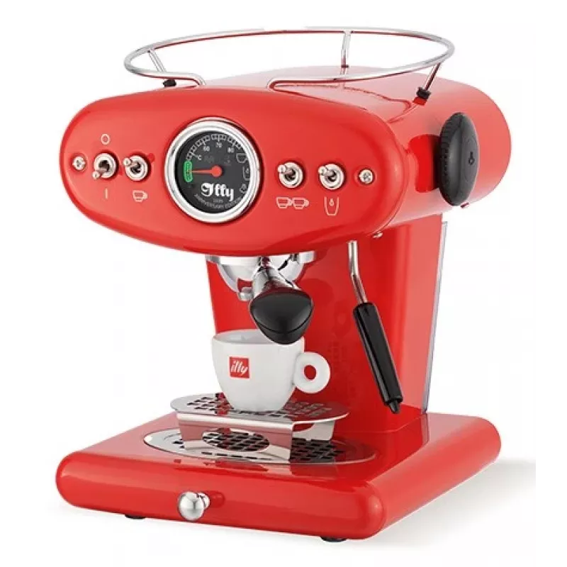 Ekspres do espresso Illy X1 Manual — zbiornik na wodę 1 L, 1200 W, saszetki i kawa mielona, 1 wylewka