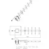 Kierunkowa antena Yagi ALLNET ANT-868-10dbi-Yagi 868 MHz, 10 dBi, N-żeński