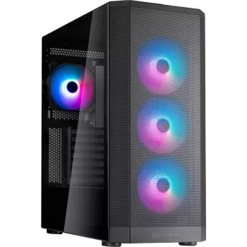 SilverStone FARA 514X czarna Hartowane szkło (SST-FA514X-BG)