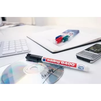 Permanentny marker Edding 8400 CD/DVD/BD Bullet Tip czarny niebieski zielony czerwony