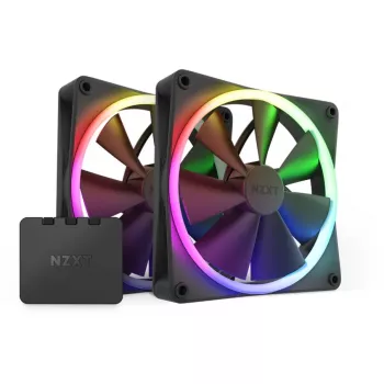 Wentylator NZXT F140 RGB TWIN 14 cm czarny 500-1800 RPM Fluid Dynamic Bearing