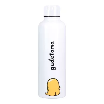 Metalowa butelka na wodę Paladone Gudetama — izolowana butelka ze stali nierdzewnej z motywem postaci