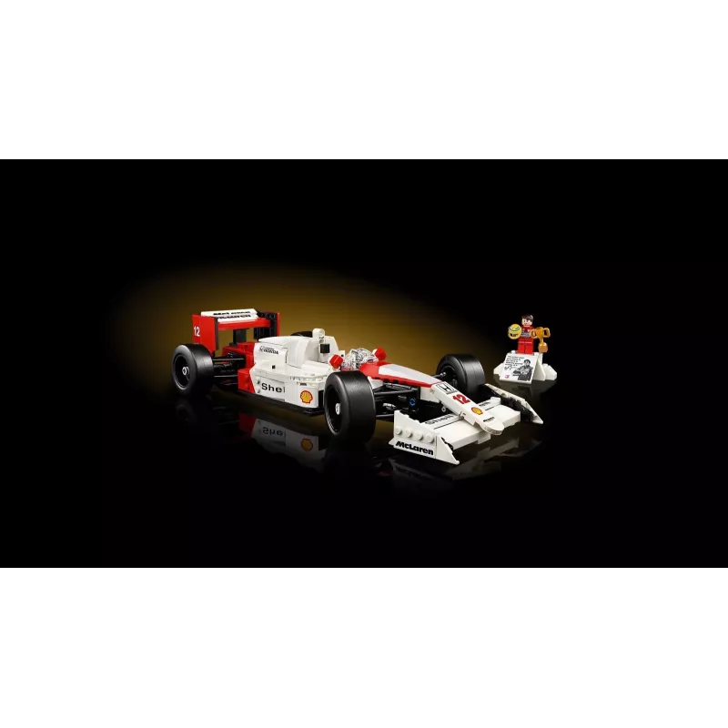 Zestaw LEGO McLaren MP4/4 Ayrton Senna 10330 — model w skali LEGO ICONS do ekspozycji
