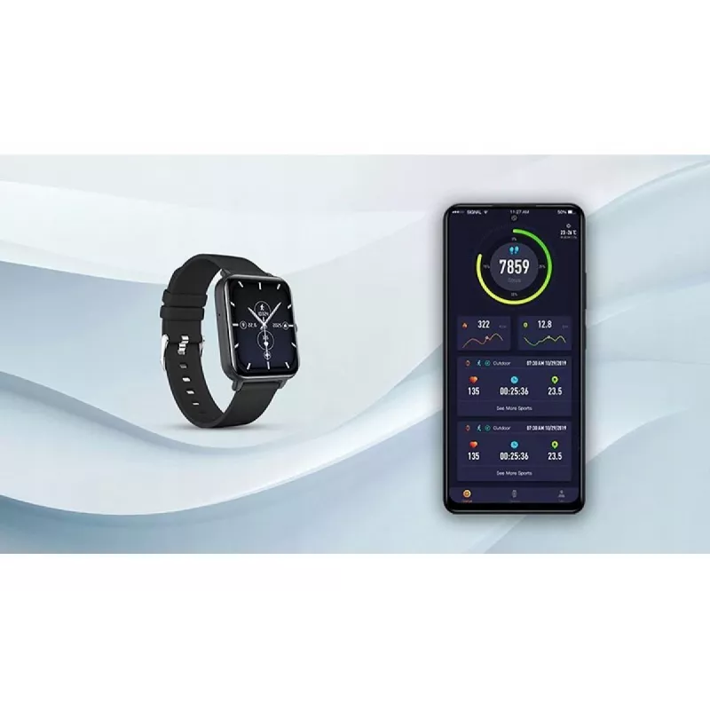 myPhone Watch Classic 2 4,7 cm (1,85 inch) IPS Digital 240 x 284 pikseli Ekran dotykowy Czarny