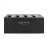 DeLOCK USB Type-C Docking Station for 4 x SATA HDD / SSD - HDD-Dockingstation Schächte: 4 - 2.5 / 3.5 gemeinsam genutzt (6,4 cm/8,9 cm gemeinsam genut