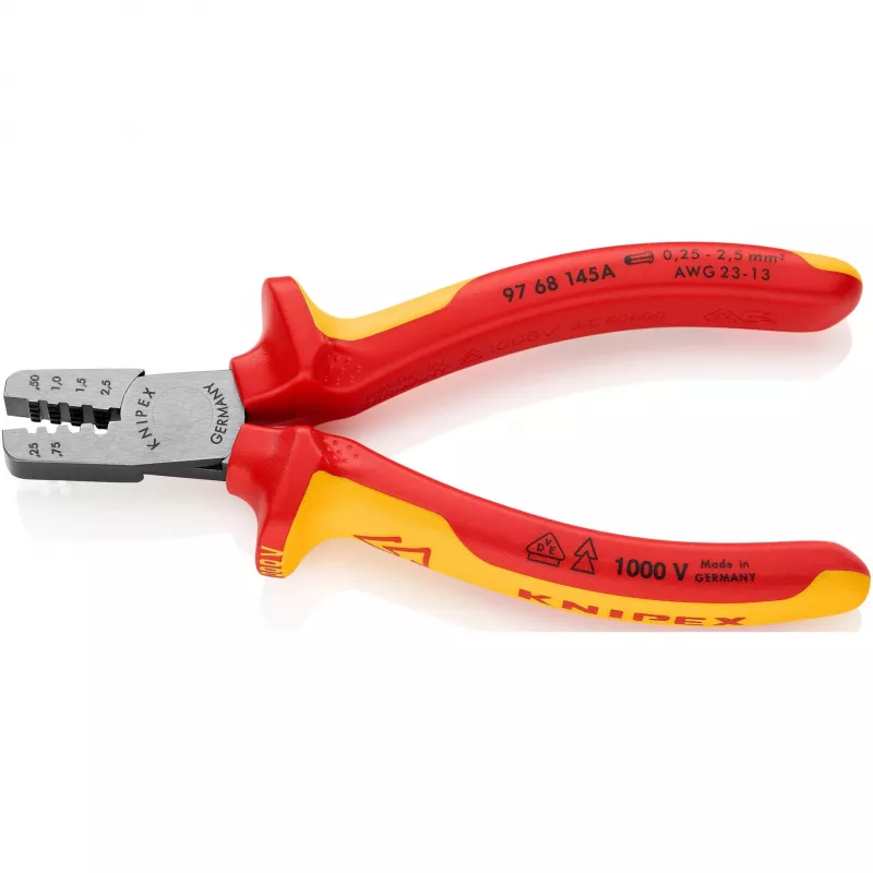 Narzędzie kombinowane do zaciskania kabli Knipex 97 68 145 A