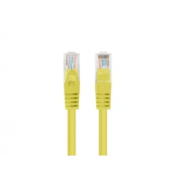 Kabel sieciowy LANBERG PCU6-20CC-0150-Y UTP Kat.6 1,5 m, CCA, RJ-45, żółty