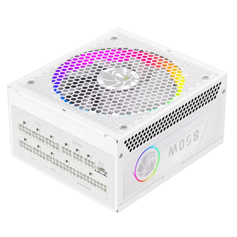 Zasilacz Gamemax, 80 PLUS, Gold | RGB 850G WH | 850 W