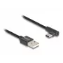 Kabel DeLOCK USB 2.0 Typ-A męski na USB Typ-C męski kątowy 0,5 m czarny