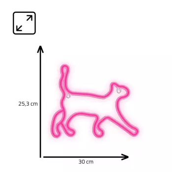 Dekoracyjne światło LED w stylu neonu MANTA SNL70PK Style Neon Lights CAT 2 różowe (model SNL70PK)