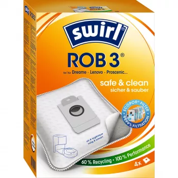 Worek na kurz do odkurzacza robota MELITTA Swirl ROB 3, opakowanie 4 szt., kolor drewnopodobny