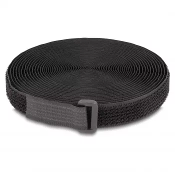 Taśma DeLOCK na rzep 5 m x 20 mm czarna nylonowa