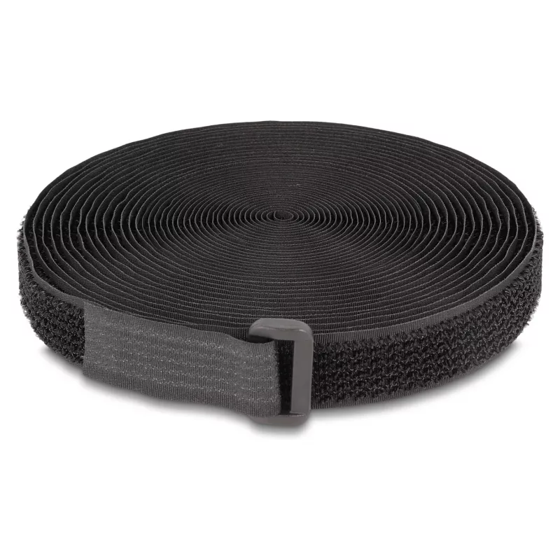 Taśma DeLOCK na rzep 5 m x 20 mm czarna nylonowa