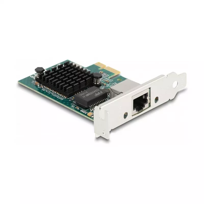 Karta DeLOCK PCI Express x1 1 x RJ45 Gigabit LAN BCM szara